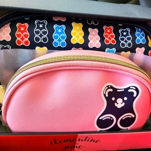 Clementine & Jane 2pcs dome cosmetic bag set